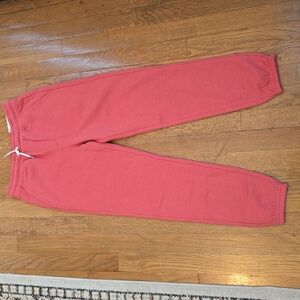 SONOMA BRAND GIRL'S PINK FLEECE JOGGER PANTS SIZE MEDIUM 10-12